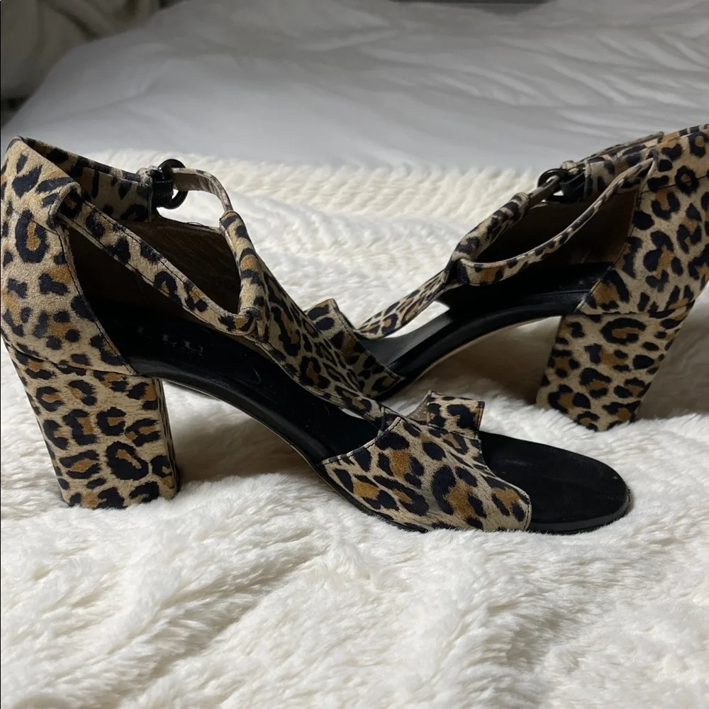 Anyi Lu Electra Leopard Print Women's Sandals